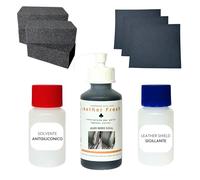 Kit de reparación de pasamanos de cuero para Audi S Series, alma negra, para arañazos, volante e interior, Nero Soul 60 ml