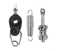 Kit de reparación de pedal de bombo incluye tensor de leva de resorte para kits de batería junior, batería profesional, aleación de metal, 3 piezas (A)