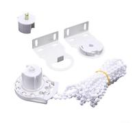 Kit de reparación de persianas enrollables, cadena de cuentas fuertes y accesorios compatibles con rieles de aleación de aluminio de 38 mm
