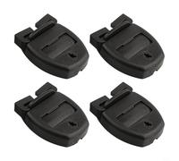 Kit de reparación de pestillo de cubierta de spa con 4 clips de bloqueo, 4 llaves y 8 tornillos para reemplazo seguro de la correa en jacuzzis, para un juego de accesorios de plástico negro de larga