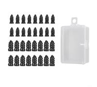 Kit de reparación de pinchazos de neumáticos, 32 clavos de tornillo de goma para coche, motocicleta, camión, autobús, sin cámara, con caja de almacenamiento, fácil herramienta de fijación rápida