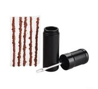 Kit de reparación de pinchazos de neumáticos de bicicleta con herramientas de acero inoxidable y 5 tiras de goma para bicicletas plegables de carretera de montaña, scooters eléctricos, motocicletas de