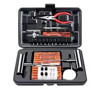 Kit de reparación de pinchazos de neumáticos, kit de herramientas de enchufe de neumáticos resistente, herramientas de parche plano para pasajeros, coche, motocicleta, camión, ATV, SUV, tractor