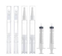 Kit de reparación de pintura de 4 piezas, con 2 jeringas de retoque, pincel recargable de 5 ml, bolígrafo y cepillo de retoque de pintura para paneles de yeso