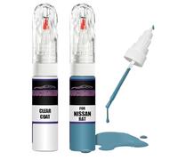 Kit de reparación de pintura de retoque para Nissan Planet Blue Rat + capa transparente