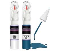 Kit de reparación de pintura de retoque para Toyota Pure Blue de 8 x 7 pulgadas + capa transparente