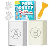 Kit de Reparación de Piscina de Estuco - 340g Arcilla Epoxi Bicomponente de Escultura, Parche Subacuático & aire para Fugas y Grietas, Adapta a Azulejos, Fibra de Vidrio, Hormigón, Cemento