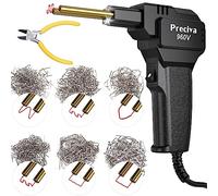 Kit de Reparación de Plástico 50W,Preciva Herramienta de Soldadura de Plástico para Reparar Parachoques de Coche con 600 Grapas,Soldador de Plástico Profesional