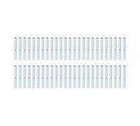 Kit de reparación de postes de tienda de campaña, 50 piezas de tubos de conector de poste de fibra de vidrio, juntas de repuesto para postes de 5 mm/6 mm, ligero y para tienda de campaña (6 mm)