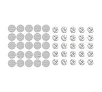 Kit de reparación de protección térmica de 5 piezas con placas de protección de metal y arandelas de sujeción para protección contra el calor del escape del automóvil, color plateado, se adapta a la