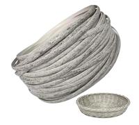 Kit de reparación de ratán - Reemplazo de correas de mimbre para muebles de patio | Material de PE con tejido impermeable, rollo de 120 pies de suministro para manualidades, tiras de fijación para sil