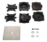 Kit de reparación de reconstrucción de diafragma de bomba de aire compatible con sistemas sépticos HP-100 y HP-120/piezas de repuesto de plástico para la ación y un rendimiento óptimo/negro