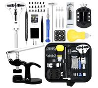 Kit de Reparación de Reloj, GLDCAPA Kit Profesional de Reemplazo de Batería de Reloj con Maletín de Transporte, Kit de Herramientas de Extracción de Eslabones de Reloj, Juego de Prensa de Reloj