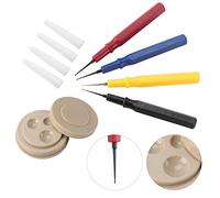 Kit de reparación de relojes, herramientas de precisión, lubricante rojo, aceite y bolígrafos de aplicación precisa para mecánica relojera