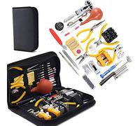 Kit de Reparación de Relojes, Reparar Relojes Reemplazar Baterías, 141-Piezas Herramientas de Reparación de Relojes Completos y Profesionales