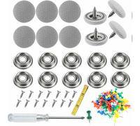 Kit de reparación de revestimiento de techo de automóvil de 60 piezas, remaches universales para molduras de automóviles con 60 pasadores, 1