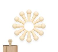 Kit de reparación de riel de tren pequeño de madera - Tobillo de pasador | Compatible con todos los rieles de madera (agujero de 5 mm, bola de 11 mm)