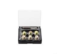 Kit de reparación de rosca de grifo de drenaje de aceite, 13 piezas, M13-M20 x 1,5 mm, con caja de almacenamiento portátil para reparar roscas de tornillo de drenaje de aceite del motor (M17 x 1,5)