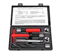Kit de reparación de roscas, 10 piezas M18x1.5 Inserto roscado de llave de broca retorcida de acero inoxidable, adecuado para celdas de alto voltaje, comunicación por microondas, autopartes