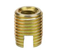 Kit de Reparación de Roscas, 20 Piezas Insertos Autorroscantes de Acero al Carbono M2-M12, Bujes con Revestimiento de Zinc para Industria Naval