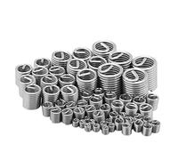 Kit de reparación de roscas de acero inoxidable, inserto de reparación de roscas de alambre, inserto de rosca autorroscante M3 M4 M5 M6 M8 M10 M12 para reparaciones de automóviles, 60 piezas