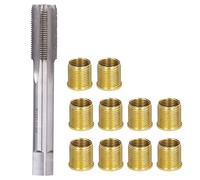 Kit de Reparación de Roscas de Bujía, Juego de Tapones E Inserciones de Rosca de Bujía, 11 Piezas de Bujía E Inserciones M14 X 1,25 Pulgadas Y M16 X 1,25 Pulgadas, Herramientas de Reparación