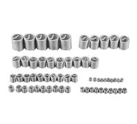 Walfront 60 Unids Kit de Inserto de Tornilo de Hilo de Alambre de Acero Inoxidable M3 M4 M5 M6 M8