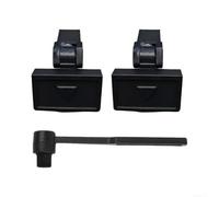 Kit de reparación de tapa de tocadiscos para Sony PS-LX300H, bisagras de cubierta antipolvo de metal, acabado negro