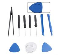 Kit de reparación de teléfono móvil, 10 piezas, juego de herramientas manuales con destornilladores, palanca para barras, pinzas Spudger para smartphone, tablet, portátil, desmontaje y pantalla