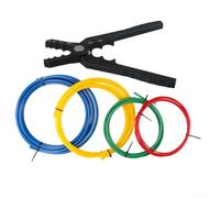 Kit de reparación de tubos de cobre con doblador de tubos y alicates manuales, juego de herramientas de doblado de tubos de 6 tamaños para reparación de refrigeración de aire acondicionado (1