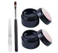 Kit de reparación de uñas en gel de protección para reparación de uñas con cepillo y lima Gel de protección transparente 4 en 1 para fortalecer y reparar las naturales partidas en casa..