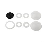 Kit de reparación de válvula de retención de soplador de aire, juego de sellos de silicona de 8 piezas, reemplazo de junta de paraguas sin retorno, evita fugas de agua para mantenimiento inflable