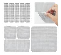 "Kit de reparación de ventanas autoadhesivas, 15 hojas, kit de repuesto para mosquitera de fibra de vidrio, parche de reparación de pared de red, parche autoadhesivo para agujeros de puerta de