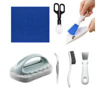 Kit de reparación genérica para reptile Tank Cleaner - Dustpan Brush Feeding Tongs, 1 set Bearded Dragon Supplies Cage Cleaner for Lizard Gecko Snake Turtle Frog Home Terrarium Enclosure Care Kit Set