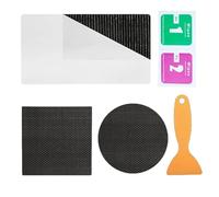 Kit de reparación genérico para trampolín con parche | Bandas reparadoras para agujeros | 3 formas autoadhesivas (cuadrado, rectangular, ) para tela de trampolín | Reparación de desgarros y