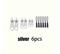 Kit de reparación instantánea de cremalleras de 6 piezas con extensor de cordón para cremallera en múltiples tamaños para diseño universal de equipaje, mochilas, chaquetas, carteras, bolsos de