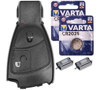 Kit de reparación para Reparaciones Mercedes Kit de Llaves de automóvil con 2 Botones + Botones + baterías para Mercedes W209 W169 W245 W203 R171