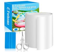 Kit De Reparación Piscina Autoadhesivo Impermeable Al Agua, 10x150cm Kit Reparación Piscinas PVC, Cinta De Sellado Transparente, Cinta Flexible Para Cama De Agua, Piscina, Liner De Piscina