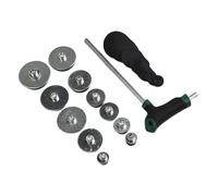 Kit de reparación saxofón, juego Soprano, herramienta orificio sonido, nivelación placa guía, herramientas profesionales 11,8x8,7x2 pulgadas Alto