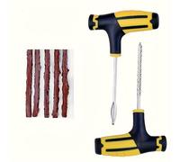 Kit de Reparación Universal para Neumáticos 1pc - Herramienta de Tapón de Emergencia con Tira de Goma para Coches, Motos y Camiones - Uso en Carretera y Garaje