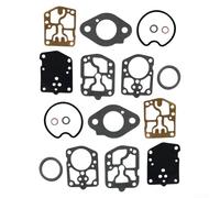 Kit de reparación y reconstrucción de carburador de cortacésped con juntas de papel, para motores fueraborda Mercury 40HP, 45HP, 50HP, compatible con números de pieza 1395-9024 y 18-7215 (juego de 2)