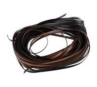 Kit de réparation en rotin plastique de 36.6 m, matériau PE pour la restauration de meubles de patio bricolage - réparation de chaises, bancos y mesas en osier (marrón)