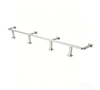Kit De Reposapiés Para Bar - Acero Inoxidable 304, Resistente 400kg, Soporte Fundido De Una Pieza, Antirayaduras Y Antióxido, Ideal Para Bar En Casa E Isla De Cocina(Silver,4.2m/13.8ft)