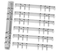 Kit de repuesto 7 piezas for mecanismo encuadernación hojas sueltas A6 6 anillas, con lomos metálicos y peines for agendas, cuadernos organizadores