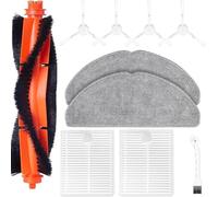 Kit de repuesto accesorios compatibles con aspiradora robot Xiàomi S20, 10 piezas de repuesto incluye 1 cepillo principal, 2 almohadillas de fregona, 2 filtros HEPA, 4 cepillos laterales, 1 accesorio