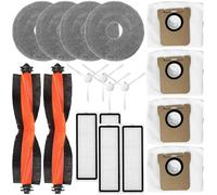 Kit de repuesto accesorios compatibles con XIAOMI X20 Plus, X20+, X10 Plus Robot Aspirador Piezas 2 Cepillos Principales 4 Cepillos Laterales 4HEPA Filtro 4Mop Paño 4Bolsas para el polvo