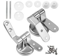 Kit de repuesto bisagras for asiento inodoro, aleación Zinc, conectores tapa, accesorios universales for, piezas reparación, 2 uds Para Bisagras Asiento WC