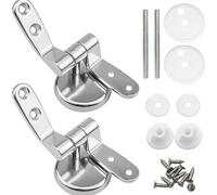 Kit de repuesto bisagras for asiento inodoro, aleación Zinc, conectores tapa, accesorios universales for, piezas reparación, 2 uds Para Bisagras Asiento WC