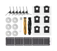 Kit de repuesto compatible con aspiradora Dreame Robot con cepillo lateral principal cepillo HEPA filtro bolsa de polvo y paño de microfibra