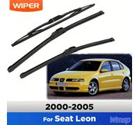 Kit de repuesto completo de limpiaparabrisas delantero y trasero para MK1 2000-2005 - Tamaños 21" 19" 16" - Goma duradera, silencioso y sin rayas (3 piezas)